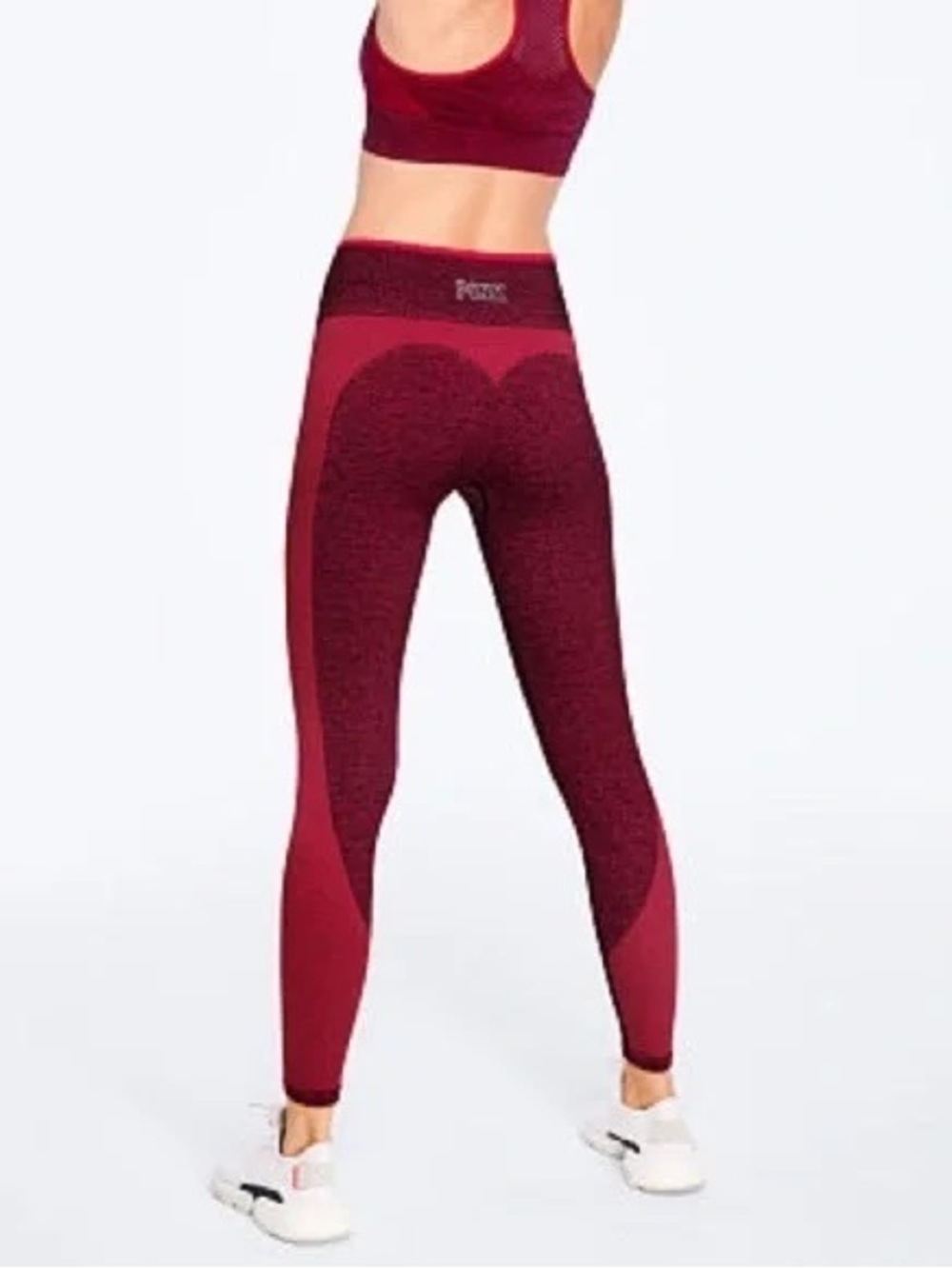 Victorias Secret PINK Red Seamless High waisted  Leggings